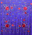 Handmade Manila Embroidered Shawl. Natural Silk. Ref. 1010620MRDCOLRS 347.107€ #500351010620MRDCOLRS